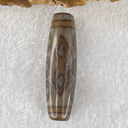 Natural Powerful Tibetan Old Oily Agate 6 Eye with 4 Eye Vajra Dzi Bead Heavenly Master (Tian Zhu) 六眼加四眼金刚杵天诛 7.68g 39.6 by 11.3mm - Huangs Jadeite and Jewelry Pte Ltd