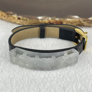 Type A Semi Icy Grey Jadeite Phoenix with PVC Bracelet 11.86g 49.3 by 11.1 by 7.7mm - Huangs Jadeite and Jewelry Pte Ltd