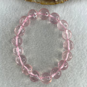 Natural Rose Quartz Beads Bracelet 32.08g 14.5cm 11.4mm 17 Beads - Huangs Jadeite and Jewelry Pte Ltd