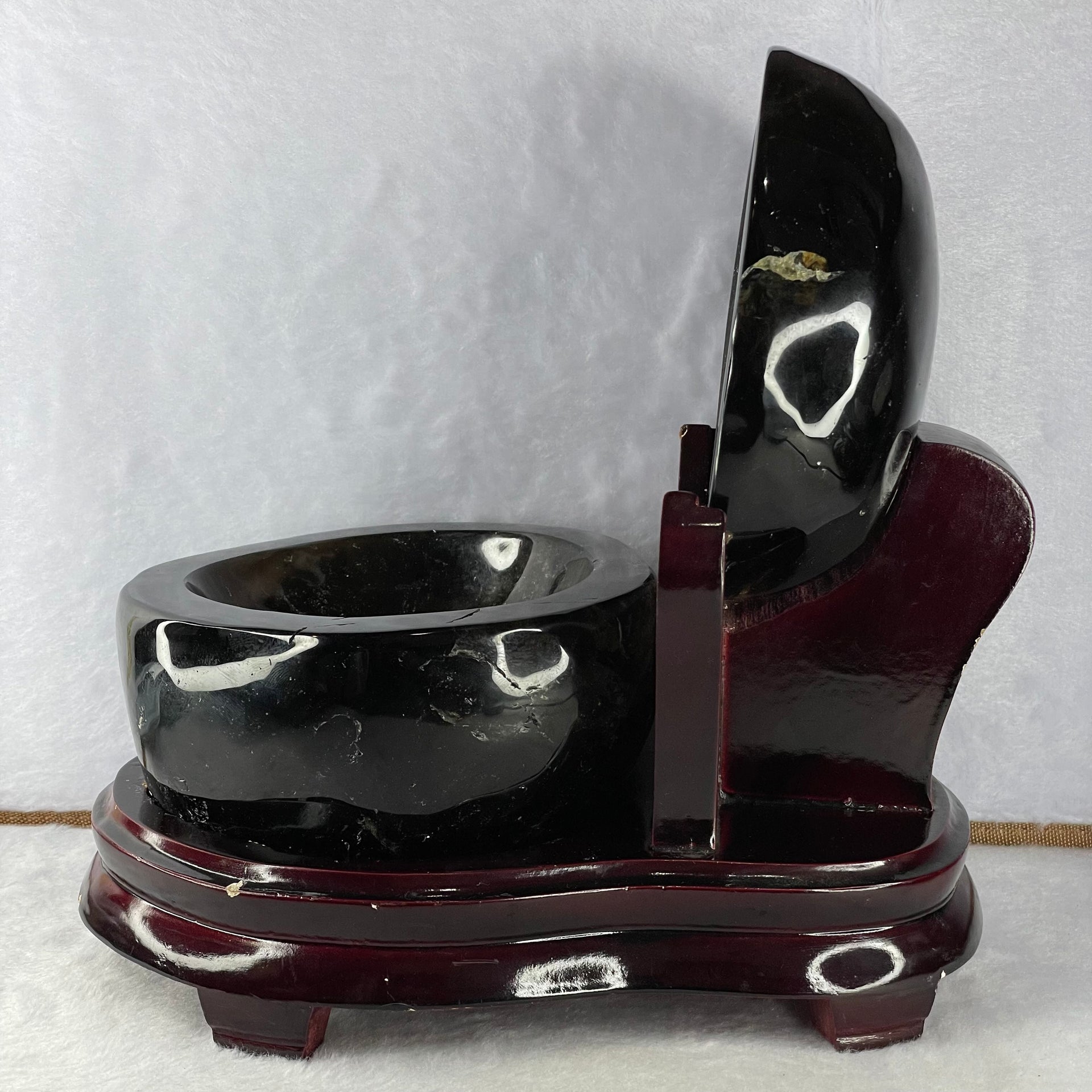 Natural Smoky Quartz Wealth Pot 4,091.6g 225.0 by 240.0 by  175.0 mm - Huangs Jadeite and Jewelry Pte Ltd