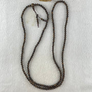 Natural Agarwood Beads Necklace 天然印尼达拉干项链 10.92g 84cm 4.6mm 216 Beads - Huangs Jadeite and Jewelry Pte Ltd