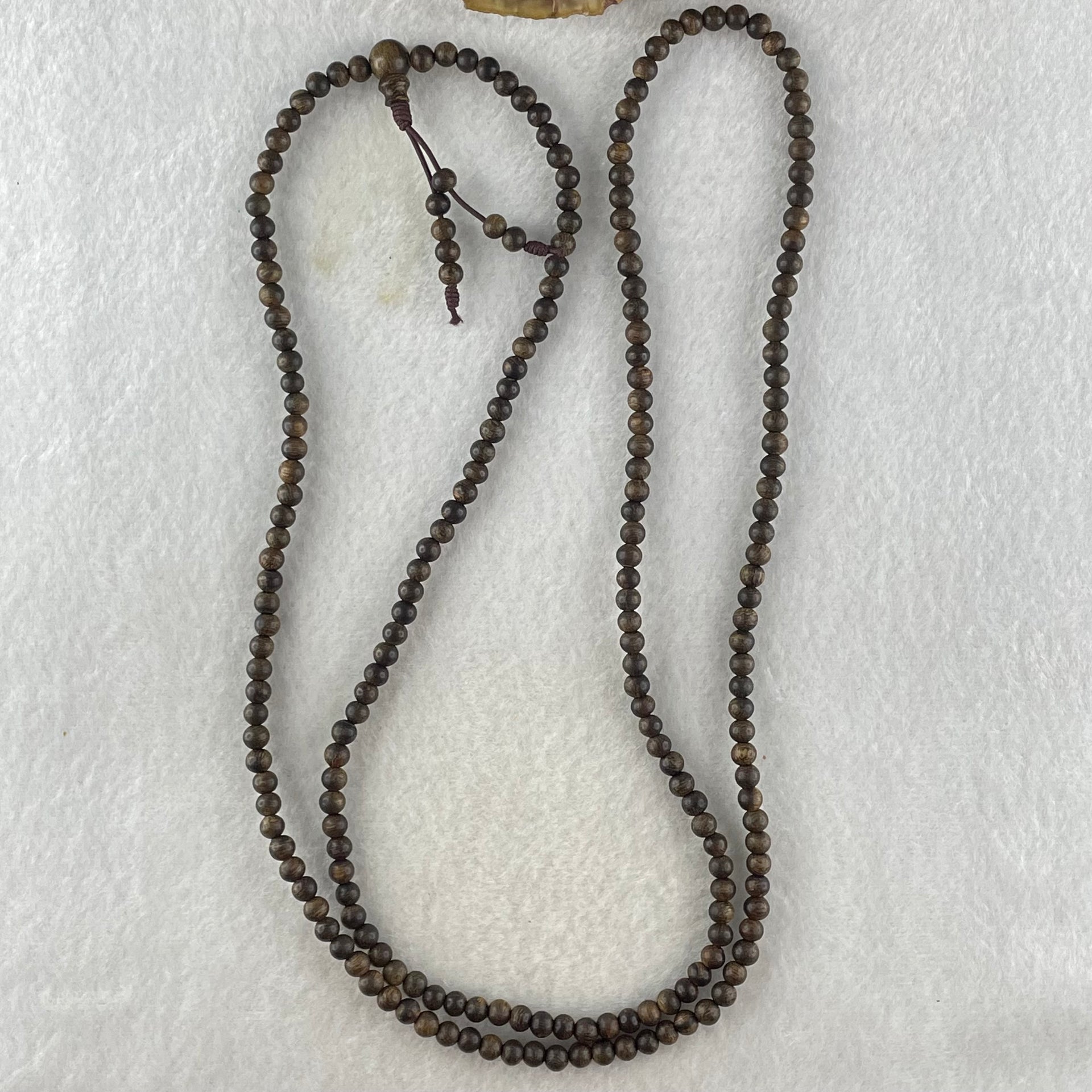 Natural Agarwood Beads Necklace 天然印尼达拉干项链 10.92g 84cm 4.6mm 216 Beads - Huangs Jadeite and Jewelry Pte Ltd