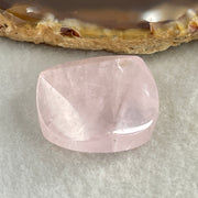 Natural Rose Quatz Round Triangular Mini Display 9.43g 25.5 by 25.2 by 9.4mm - Huangs Jadeite and Jewelry Pte Ltd