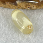Natural Powerful Tibetan Old Oily Agate Tiger Tooth Daluo Dzi Bead Heavenly Master (Tian Zhu) 虎呀天诛 2.91g 20.1 by 10.2mm - Huangs Jadeite and Jewelry Pte Ltd