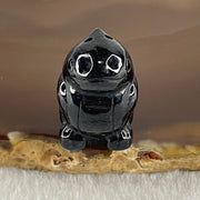 Type A Opaque Black Omphacite Dinosaurs Pendant Charm 9.41g 21.3 by 14.7 by 16.2mm - Huangs Jadeite and Jewelry Pte Ltd