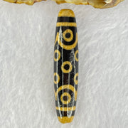 Natural Powerful Tibetan Old Oily Dark and Light Brown Agate 15 Eyes Dzi Bead Heavenly Master (Tian Zhu) 十五眼天诛 15.03g 59.9 by 13.4mm - Huangs Jadeite and Jewelry Pte Ltd