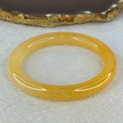 Transparent Orange to Yellow Quartzite Jade Bangle 天山玉手镯 Internal Diameter 57.3mm 38.10g 9.6 by 9.6mm - Huangs Jadeite and Jewelry Pte Ltd