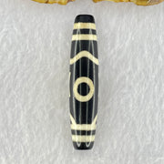 Natural Powerful Tibetan Old Oily Agate Sky Door Serenity 1 Eye Dzi Bead Heavenly Master (Tian Zhu) 一眼天诛 15.28g 59.3 by 12.9mm - Huangs Jadeite and Jewelry Pte Ltd