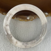 Natural Purple Flower Agate Full Round Bangle | (43.21g | 53.8mm ID | 10.7 x 10.3mm | Close to Perfect | Royal Blooming Grace & Spiritual Elevation Anchor, Feng Shui Blessing & Sovereign Fu Zhuo Bangle) - Huangs Jadeite and Jewelry Pte Ltd