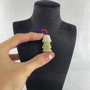 Natural Type A Brownish & Light Green Jadeite Darth Vader Charm | Imperial Galactic Sovereign & Protection (9.58g | 30.3 x 16.5 x 11.1mm) - Huangs Jadeite and Jewelry Pte Ltd