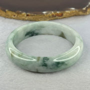 Type A 3 Greens Piao Hua Jadeite Bangle 64.25g Internal Diameter 57.5mm  15.4 by 8.3mm (Internal Lines) - Huangs Jadeite and Jewelry Pte Ltd