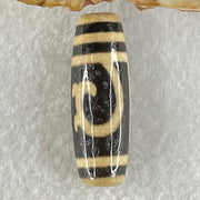 Natural Powerful Tibetan Old Oily Agate Double Du Mu Dzi Bead Heavenly Master (Tian Zhu) 
10.11g 37.8 by 13.0mm - Huangs Jadeite and Jewelry Pte Ltd