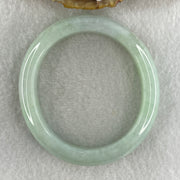 Type A Natural Jelly Light Green Light Lavender with Red Patches Jadeite Oval Bangle 51.86g Inner Diameter 53.9mm 12.4 by 8.2mm (Close to Perfect) - Huangs Jadeite and Jewelry Pte Ltd