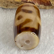Natural Powerful Tibetan Old Oily Agate Patina Guiren Tairen Human Dzi Bead Totem Amulet Heavenly Master (Tian Zhu) 贵人天诛 4.75g 19.8 by 11.8mm - Huangs Jadeite and Jewelry Pte Ltd