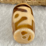 Natural Powerful Tibetan Old Oily Agate Patina Guiren Tairen Human Dzi Bead Totem Amulet Heavenly Master (Tian Zhu) 贵人天诛 4.76g 19.9 by 11.7mm - Huangs Jadeite and Jewelry Pte Ltd