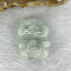 Type A Green Lavender Jadeite Fortune Cat 招财猫 20.74g 29.0 by 21.3 by 16.1mm - Huangs Jadeite and Jewelry Pte Ltd