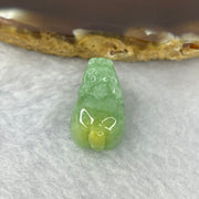 Type A Apple Green with Yellow Jadeite Pixiu Pendent A货苹果黄绿加色翡翠貔貅牌 5.23g 20.1 by 12.1 by 10.7 mm - Huangs Jadeite and Jewelry Pte Ltd