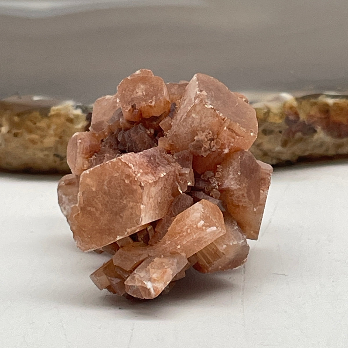 Natural Aragonite Quartz Crystal Cluster Mini Display | (22.31g  | 34.1 x 24.6 x 25.9mm | Grounding Catalyst, "Conservationist's Stone" Patience & Emotional Balance Anchor, Feng Shui Earth Element Stabilizer)