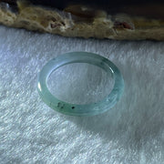 Natural Type A Semi Icy Blueish Green Jadeite Ring 1.06g 2.9 by 2.4mm US5.5 HK11.8 (Perfect) - Huangs Jadeite and Jewelry Pte Ltd