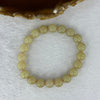Type A Yellowish Brown Nephrite Jade Bracelet 天然和田玉手链 29.58g 17cm 10.1mm 20 Beads - Huangs Jadeite and Jewelry Pte Ltd
