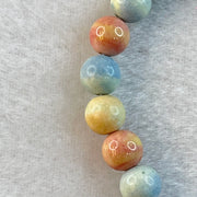 Natural Rainbow Gobi Agate Beads Bracelet 15.07g 15cm 7.9mm 23 Beads - Huangs Jadeite and Jewelry Pte Ltd