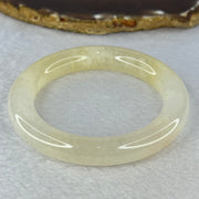Transparent Yellow to White Quartzite Jade Bangle 天山玉手镯 Internal Diameter 56.9mm 60.55g 11.7 by 11.7mm - Huangs Jadeite and Jewelry Pte Ltd