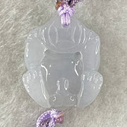 Type A Lavender with Reddish Brown Spots Jadeite Male Pixiu String Bracelet 6.38g 15cm 17.7 by 14.4 by 10.6mm - Huangs Jadeite and Jewelry Pte Ltd