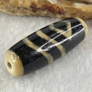 Natural Powerful Tibetan Old Oily Water Pattern One Eye Vajra With Nectar Vessel Treasure Bottle Agate Bead Heavenly Master (Tian Zhu) 天珠 8.40g 34.6 by 12.3mm - Huangs Jadeite and Jewelry Pte Ltd