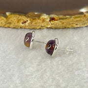 Good Grade Natural Auralite 23 S925 Silver Earrings 2.27g 8.0 by 4.5mm - Huangs Jadeite and Jewelry Pte Ltd