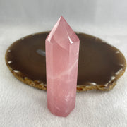 Natural Rose Quartz Tower Display 91.54g 90.0 by 27.0 by 23.1mm - Huangs Jadeite and Jewelry Pte Ltd