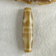 Natural Powerful Tibetan Old Oily Agate 2-Eye Vajra with 4 Hearts Dzi Bead Heavenly Master (Tian Zhu) 二眼天珠 18.73g 58.2 by 14.5mm - Huangs Jadeite and Jewelry Pte Ltd