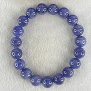 Above Average Grade Natural Blue Tanzanite Beads Bracelet 39.01g 16.5cm 10.6mm 19 Beads - Huangs Jadeite and Jewelry Pte Ltd