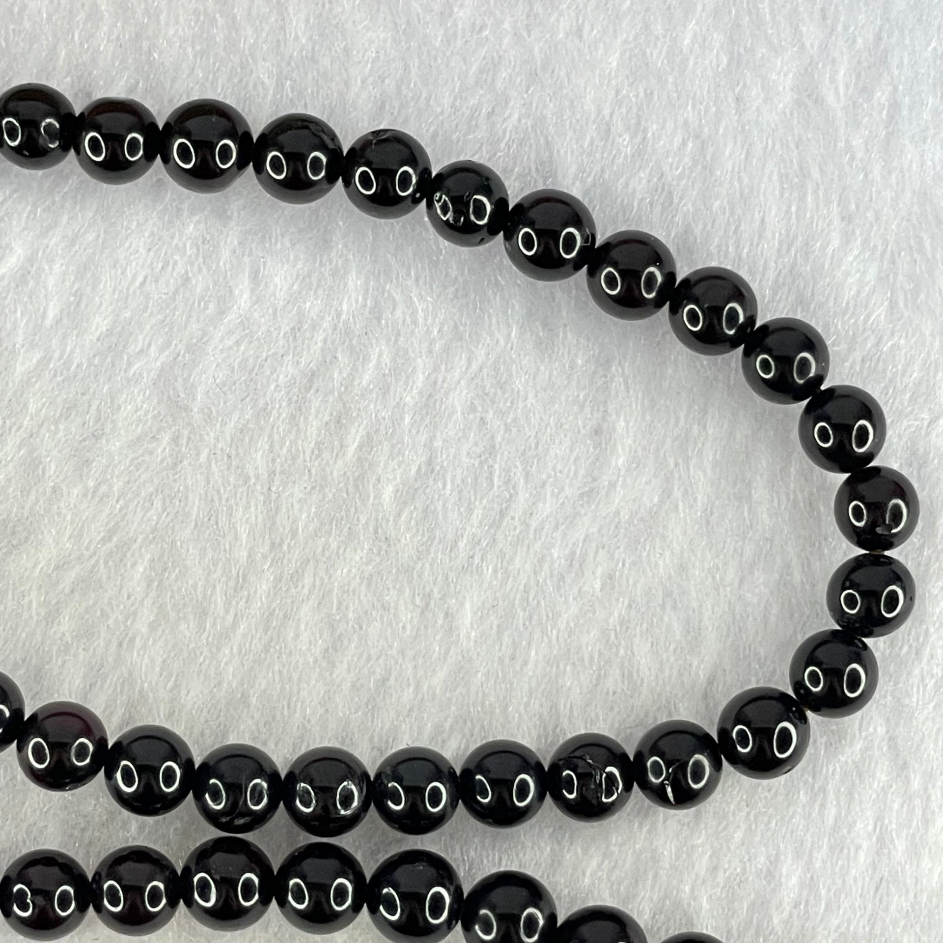 Natural Blood Red Amber Beads Necklace 10.72g 58cm 5.4mm 120 Beads - Huangs Jadeite and Jewelry Pte Ltd