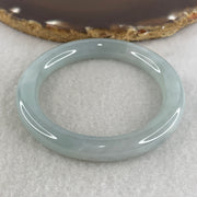 Certified Natural Type A Light Lavender Jadeite Full Round Bangle | 52.0mm Inner Diameter (43.91g | 9.3x9.5mm | Crown & Third Eye Chakra Harmony, Noble Serenity & Peace Shield) (Very Slight Internal Line) - Huangs Jadeite and Jewelry Pte Ltd