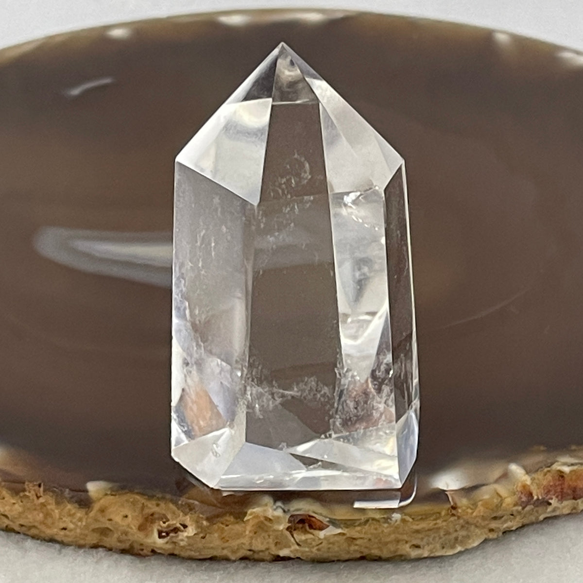 Good Grade Natural Clear Quartz Tower Display | (54.20g | 53.8 x 28.4 x 24.7mm | Healing Catalyst, "King of Crystals" Energy Focus & Space Purifier Tower, Feng Shui Energy Generator Catalyst)
