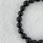 Natural Black Gold King Amber Beads Bracelet 天然黑金翁王琥珀手链 6.93g 15cm 8.5mm 22 Beads - Huangs Jadeite and Jewelry Pte Ltd