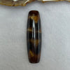Natural Powerful Tibetan Old Oily Agate Double Tiger Tooth Daluo Dzi Bead Heavenly Master (Tian Zhu) 虎呀天诛 7.25g 38.5 by 11.1mm - Huangs Jadeite and Jewelry Pte Ltd