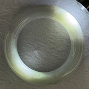 Type A Lavender Green Jadeite Bangle Internal Diameter 54.2mm 109.81g 14.8 by 74.4mm (Very Fine Internal Line) - Huangs Jadeite and Jewelry Pte Ltd