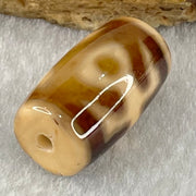 Natural Powerful Tibetan Old Oily Agate Patina Guiren Tairen Human Dzi Bead Totem Amulet Heavenly Master (Tian Zhu) 贵人天诛 4.77g 20.3 by 11.7mm - Huangs Jadeite and Jewelry Pte Ltd