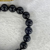 Natural Dark Blue Goldstone Bracelet 天然蓝砂石手链 25.80g 16cm 39.1 by 10.0 by 6.2mm  10.1mm 15 Beads - Huangs Jadeite and Jewelry Pte Ltd