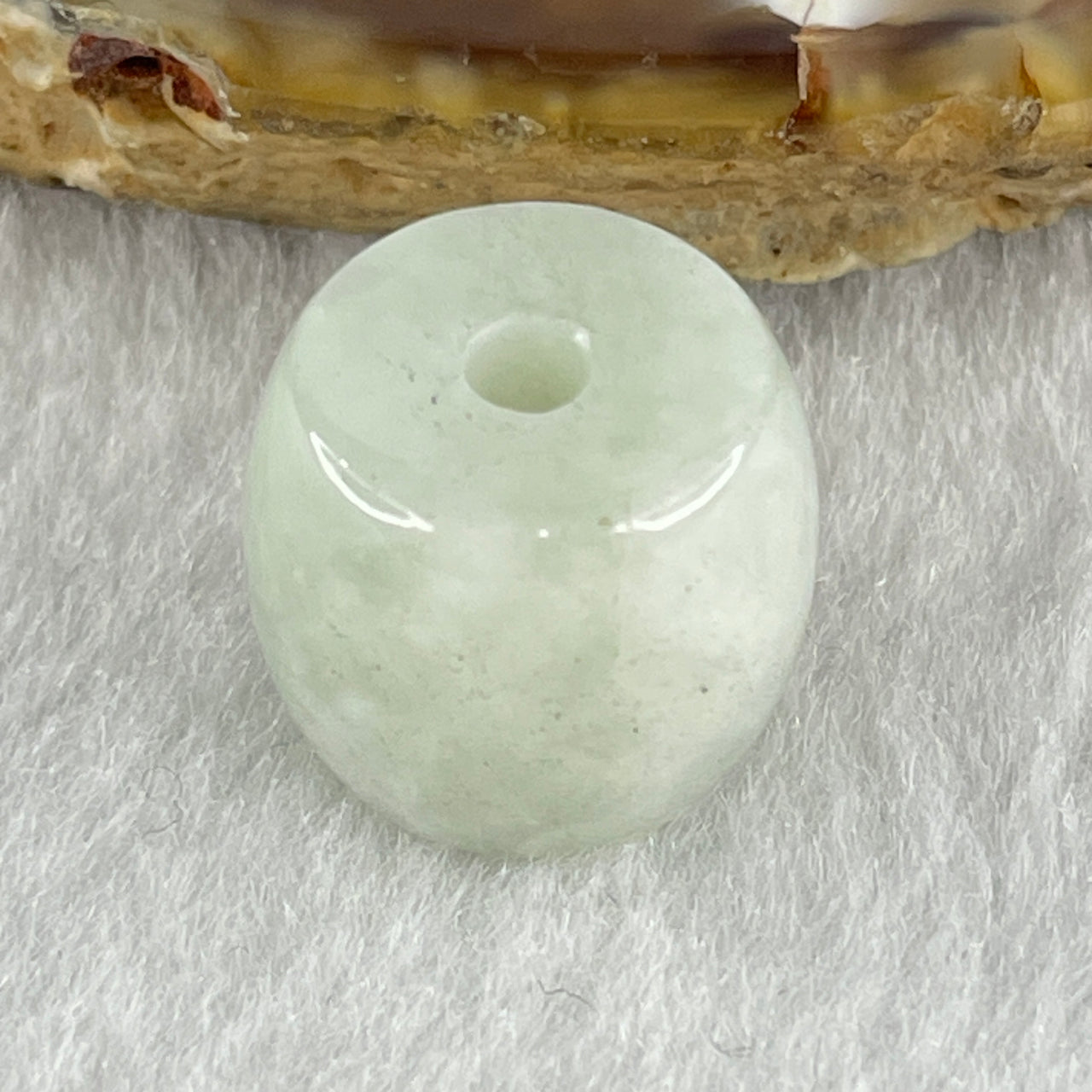 Certified Natural Type A Light Green Light Lavender Jadeite Lulutong Charm Pendant 5.729g 12.4 by 14.6mm