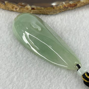 Natural Type A Light Green Jadeite People Seeking for Enlightenment Pendant 48.13g 70.6 by 28.5 by 13.8mm - Huangs Jadeite and Jewelry Pte Ltd