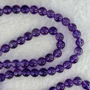 Good Grade Natural Amethyst Necklace 39.71g 52cm 7.3 by 79 Beads - Huangs Jadeite and Jewelry Pte Ltd