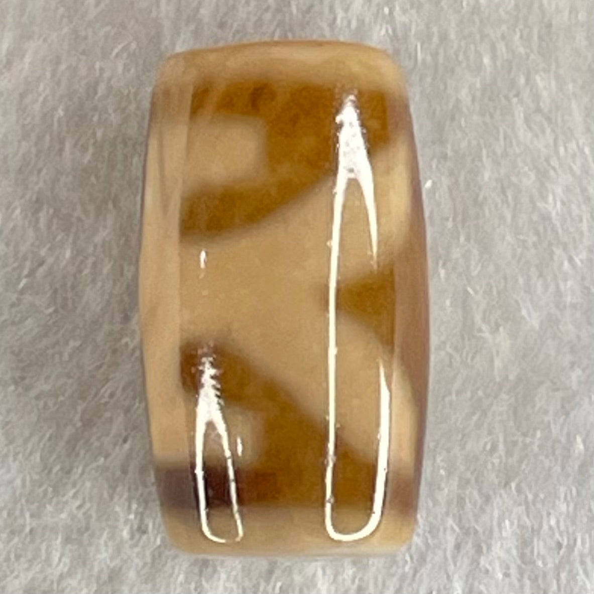 Natural Powerful Tibetan Old Oily Agate Patina Guiren Tairen Human Dzi Bead Totem Amulet Heavenly Master (Tian Zhu) 贵人天诛 4.79g 20.3 by 11.6mm - Huangs Jadeite and Jewelry Pte Ltd
