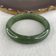 Certified Type A Green Jade Jadeite Bangle 274.22ct 54.84g Inner Diameter 58.05mm Thickness 13.3 by 7.8mm (Perfect) with NGI Cert - Huangs Jadeite and Jewelry Pte Ltd