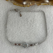 Certified Moissanites Bracelet in S925 Sliver 3.10g 7.0 by 2.5mm - Huangs Jadeite and Jewelry Pte Ltd