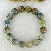 Natural Blue Rutilated Quartz Bracelet 天然蓝兔毛手链 56.65g 19cm 13.8mm 16 Beads - Huangs Jadeite and Jewelry Pte Ltd