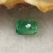 Natural Colombia Green Emerald (Beryl) Cut-Cornered Rectangular step cut 0.74cts 6.4 by 4.8 by 3.4mm - Huangs Jadeite and Jewelry Pte Ltd