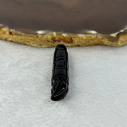 Natural Black Onyx Calligraphy Brush Pendent 6.93g 52.7 by 9.7mm - Huangs Jadeite and Jewelry Pte Ltd