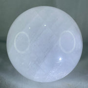 Natural Milky White Quartz Crystal Sphere Ball with Wooden Stand 2,705.8g 118.0 by 155.0mm - Huangs Jadeite and Jewelry Pte Ltd